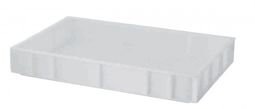 Bac à pâtons Sans couvercle blanc plastique 60x40x9 cm 15 L fond plein parois pleines Gilac