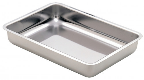 Plat à four rectangulaire gris inox 18/10 30x21 cm Amefa