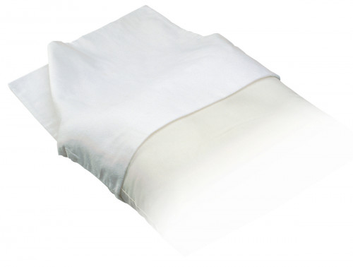 Sous taie oreiller molleton blanc 70x50 cm 200 g/m² coton