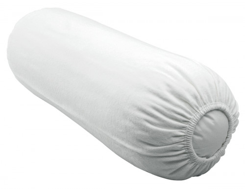 Housse protège-traversin blanc 90 cm 200 g/m² coton