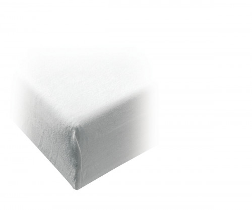 Protège matelas molleton blanc 190x140 cm 210 g/m² coton Courlis