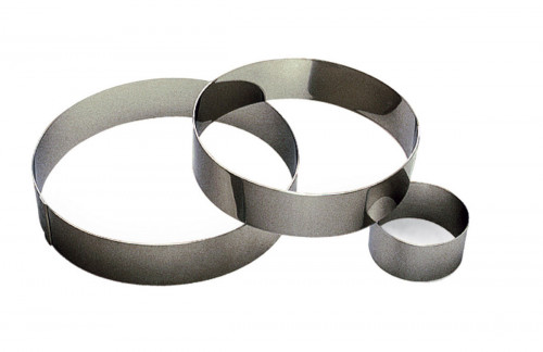 Cercle à vacherin inox Sans revêtement Ø 28 cm 6 cm Gobel
