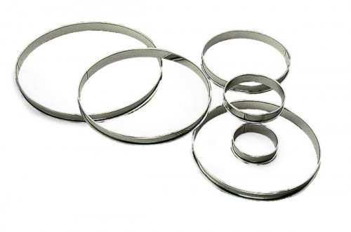 Cercle à tarte inox Sans revêtement Ø 12 cm 2 cm Gobel