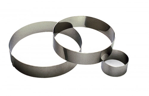 Cercle à vacherin inox Sans revêtement Ø 16 cm 6 cm Gobel