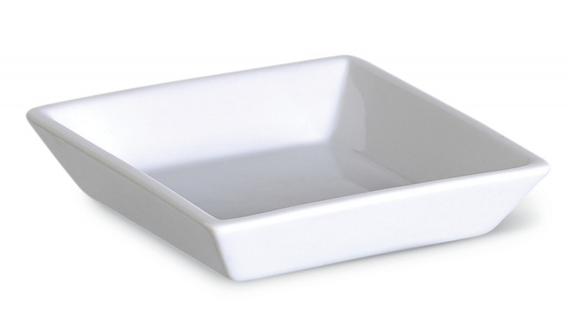 Coupelle carré blanc porcelaine 9 cm Edina Pro.mundi
