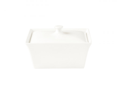 Terrine rectangulaire ivoire porcelaine vitrifiée 19,5x15 cm Allspice Rak