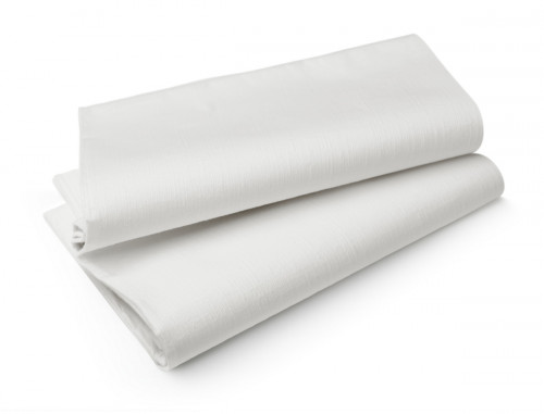 Nappe blanc non tissé 180x127 cm Evolin Duni (25 pièces)