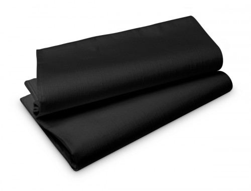Nappe noir non tissé 180x127 cm Evolin Duni (25 pièces)