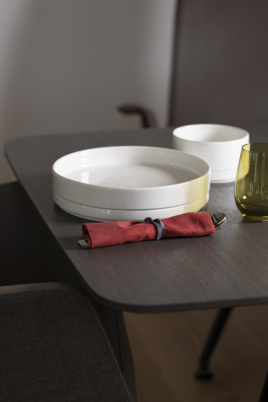 Coupelle rond ivoire porcelaine vitrifiée Nordic Rak