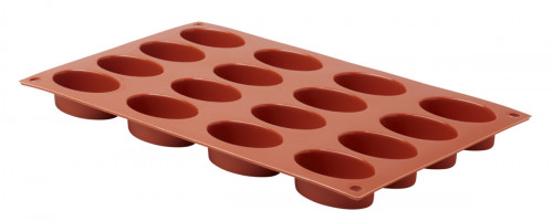 Plaque 16 petit fours ovales silicone GN 1/3 29,5x17,5 cm Pro.cooker