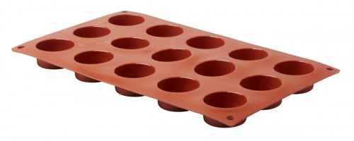 Plaque 15 petits fours ronds silicone GN 1/3 29,5x17,5 cm Pro.cooker