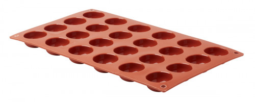 Plaque 24 petits fours ronds silicone GN 1/3 29,5x17,5x1,6 cm Pro.cooker
