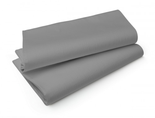 Nappe gris non tissé 110x110 cm Evolin Duni (50 pièces)