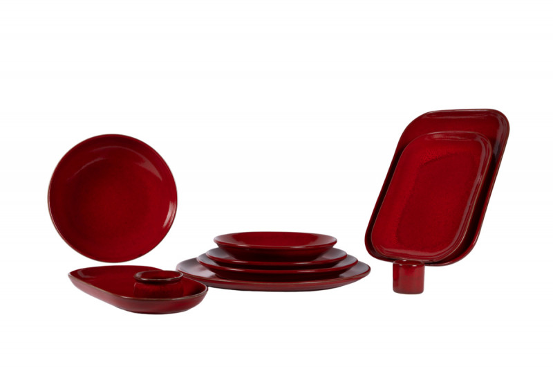 Pot à sauce rond rouge grès émaillé Ø 5 cm Gres Couleur Pro.mundi