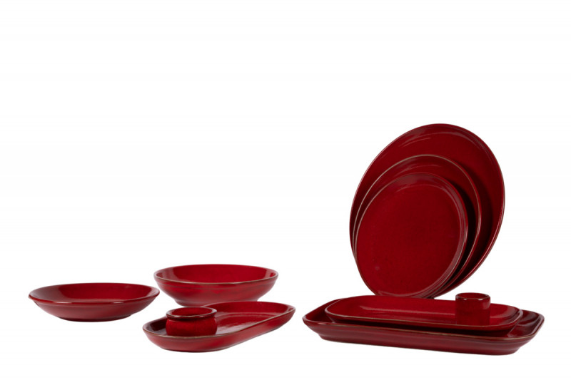 Beurrier rond rouge grès émaillé Ø 7 cm Gres Couleur Pro.mundi