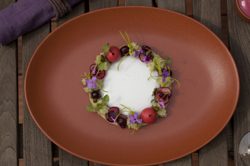 Plat ovale Blanc sable porcelaine vitrifiée 36 cm Neo Fusion Rak