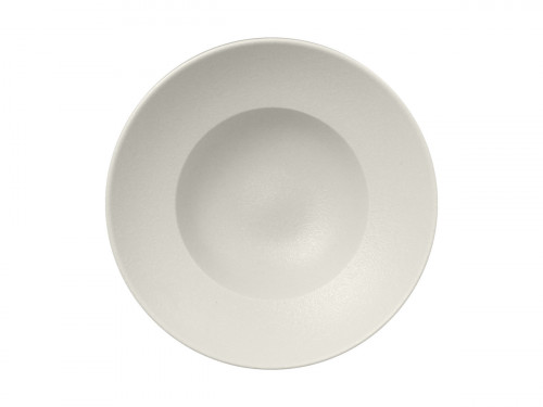 Assiette extra creuse rond Blanc sable porcelaine vitrifiée Ø 22,7 cm Neo Fusion Rak