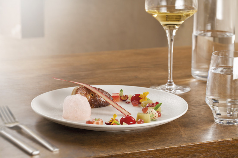 Assiette plate rond blanc porcelaine vitrifiée Ø 30,7 cm Neo Fusion Rak