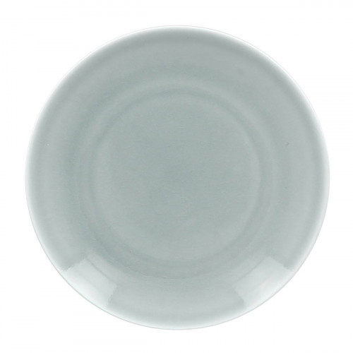 Assiette coupe plate rond bleu porcelaine vitrifiée Ø 29,3 cm Vintage Rak
