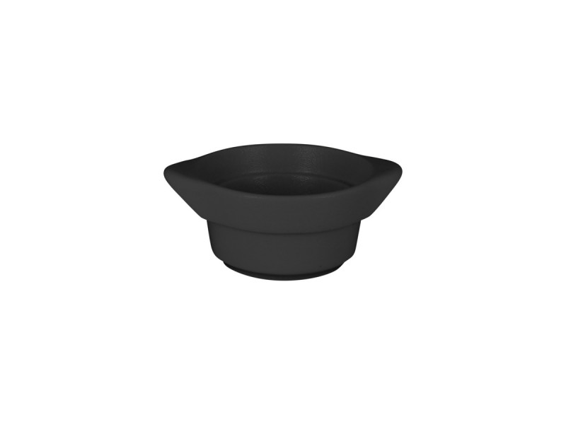 Cocotte rond noir porcelaine vitrifiée Ø 10 cm Chefs Fusion Rak