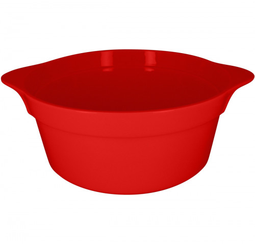 Cocotte rond rouge porcelaine vitrifiée Ø 28,2 cm Chefs Fusion Rak
