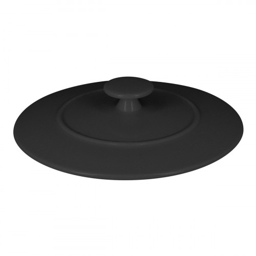 Couvercle pour cocotte rond noir porcelaine vitrifiée Ø 15,8 cm Chefs Fusion Rak