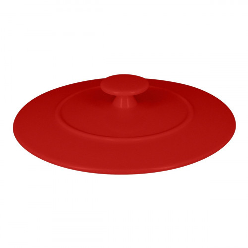 Couvercle pour cocotte rond rouge porcelaine vitrifiée Ø 15,8 cm Chefs Fusion Rak