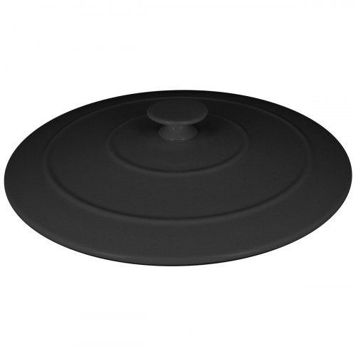 Couvercle pour cocotte rond noir porcelaine vitrifiée Ø 21,1 cm Chefs Fusion Rak