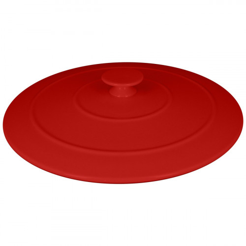 Couvercle pour cocotte rond rouge porcelaine vitrifiée Ø 21,1 cm Chefs Fusion Rak