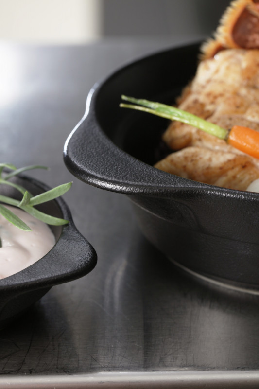 Ramequin rond gris porcelaine vitrifiée Ø 11 cm Chefs Fusion Rak