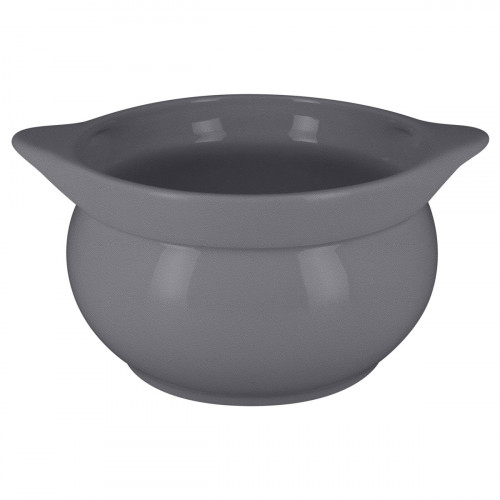 Soupière rond gris porcelaine vitrifiée Ø 15,7 cm Chefs Fusion Rak