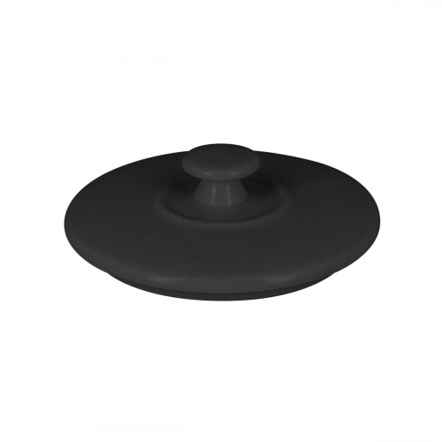 Couvercle pour soupière rond noir porcelaine vitrifiée Ø 10,5 cm Chefs Fusion Rak