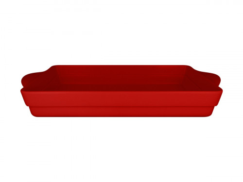 Terrine rectangulaire rouge porcelaine vitrifiée 47x24,5 cm Chefs Fusion Rak