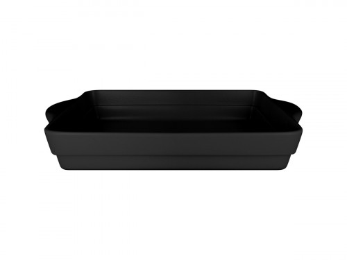 Terrine rectangulaire noir porcelaine vitrifiée 32x22 cm Chefs Fusion Rak
