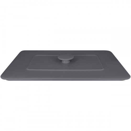 Couvercle pour terrine rectangulaire gris porcelaine vitrifiée 32x22 cm Chefs Fusion Rak