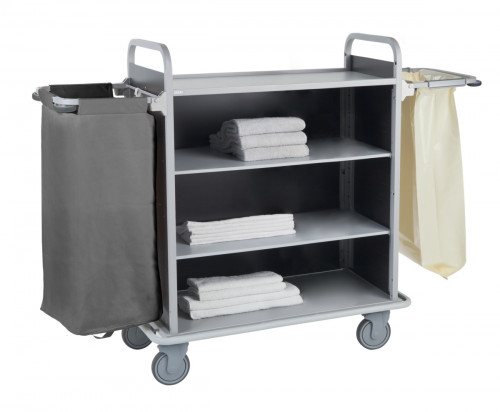 Chariot d'étage 4 niveaux L acier 175,5x56,6x133,3 cm Ibiza Caddie Hotel