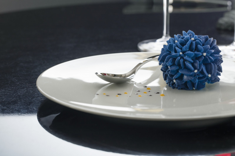 Assiette plate rond blanc porcelaine vitrifiée Ø 10,9 cm Moon Rak