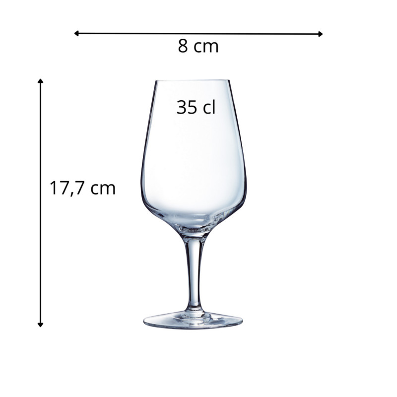 Verre à pied verre cristallin 35 cl Sublym Chef & Sommelier