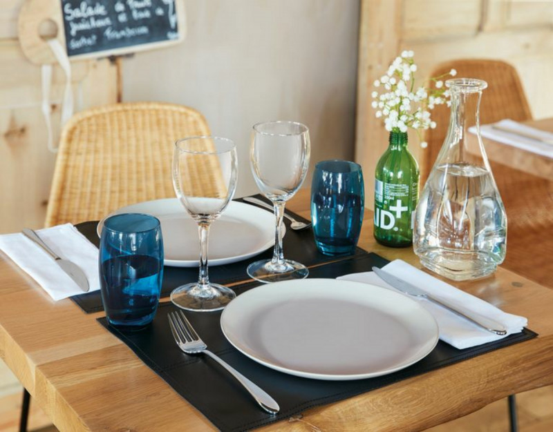 Assiette plate rond gris verre opal Ø 25 cm Evolutions Arcoroc