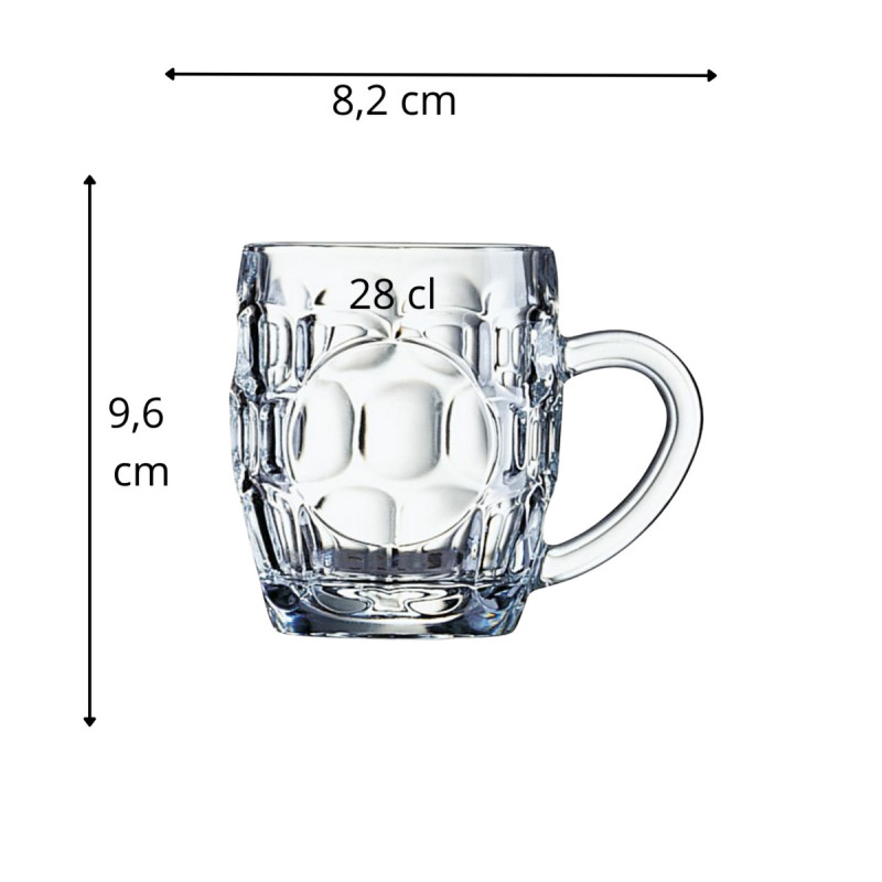 Verre à bière verre 28 cl Britannia Arcoroc