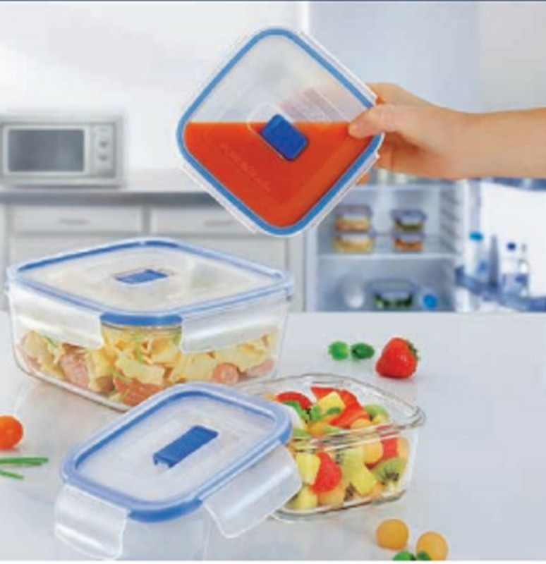 Boîte avec couvercle rond transparent verre trempé Ø 15,9 cm Pure Box Active Luminarc