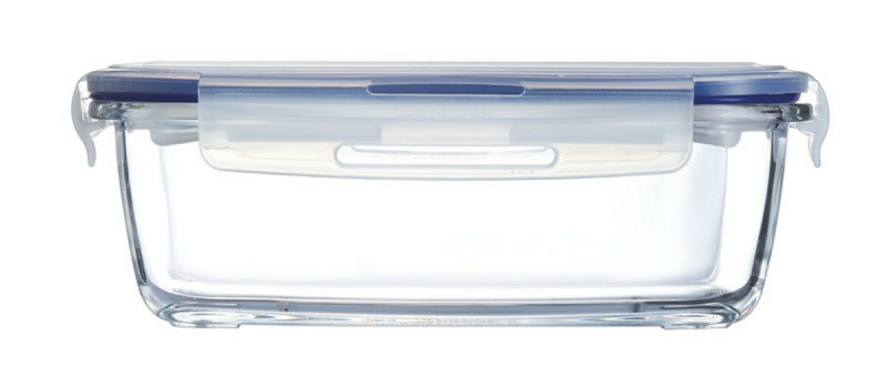 Boîte avec couvercle rectangulaire transparent verre trempé 20,56 cm Pure Box Active Luminarc