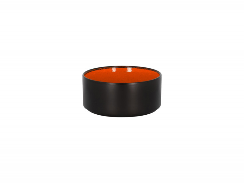 Bol rond orange porcelaine vitrifiée Ø 14 cm Fire Rak