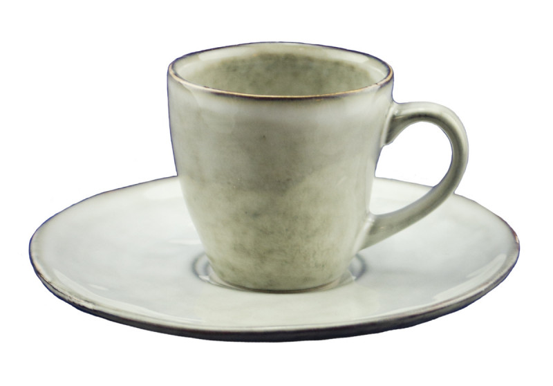 Tasse à expresso gris grès émaillé 9 cl Ø 6,2 cm Sky Pro.mundi