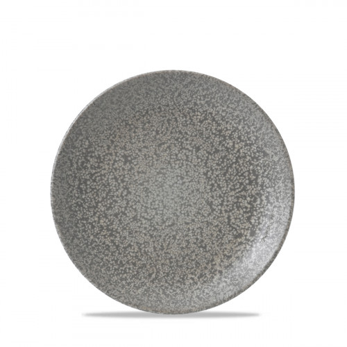 Assiette plate rond gris porcelaine vitrifiée Ø 16,5 cm Evo Origins Dudson