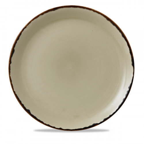 Assiette coupe plate rond Linen porcelaine vitrifiée Ø 28,8 cm Harvest Dudson
