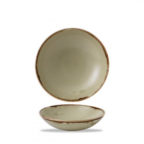 Assiette coupe creuse rond Linen porcelaine vitrifiée Ø 18,2 cm Harvest Dudson