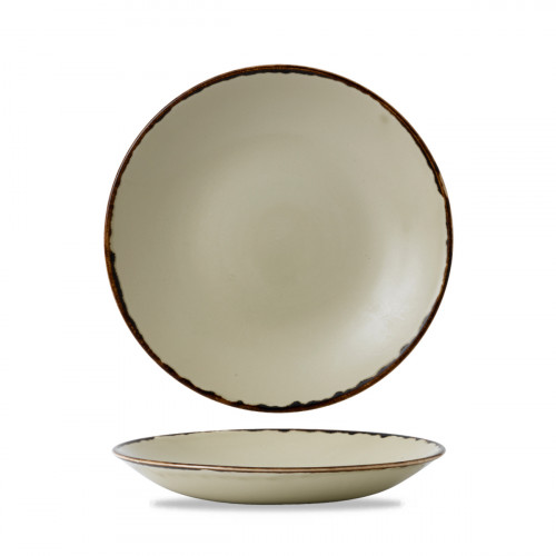 Assiette creuse rond Linen porcelaine vitrifiée Ø 27,8 cm Harvest Dudson