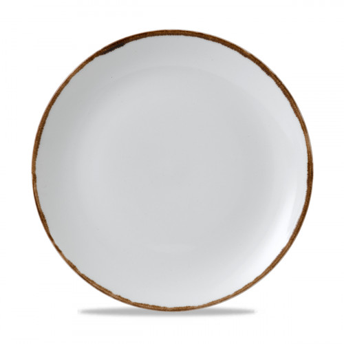 Assiette coupe plate rond Natural porcelaine vitrifiée Ø 26 cm Harvest Dudson