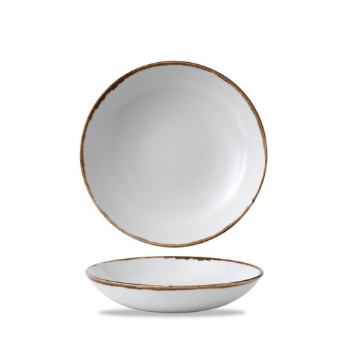 Assiette coupe creuse rond Natural porcelaine vitrifiée Ø 18,2 cm Harvest Dudson